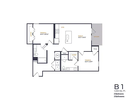 Floor plan B1