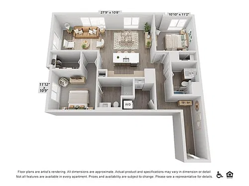 Floor plan B3.3 | 2 Bed | 2 Bath