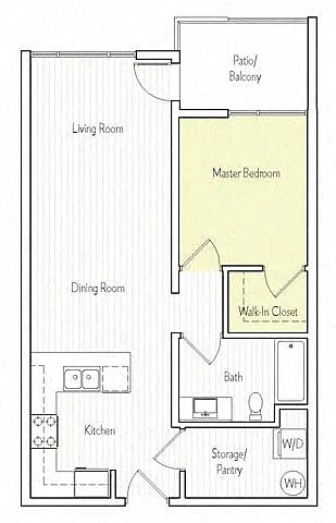 Floor plan 183A 1X1