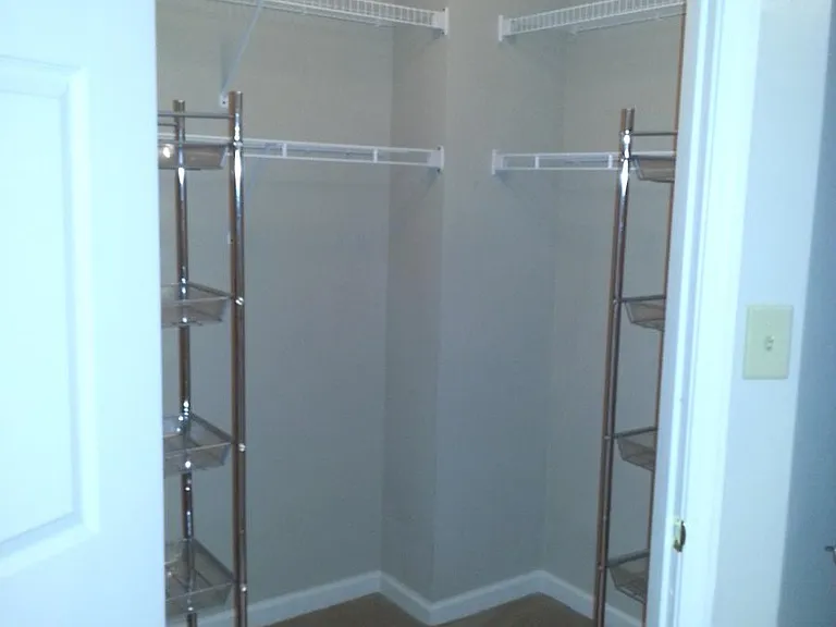 Large closet with shelves