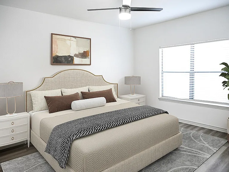 3x2 1370 sqft C1 - Primary Bedroom