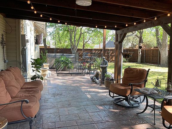 Patio and spa