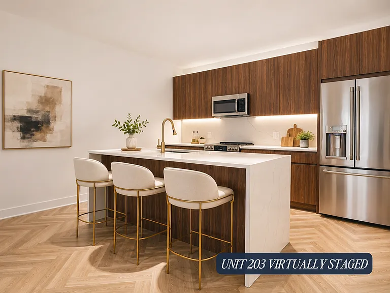 Unit 203 Virtually Staged, Kitchen