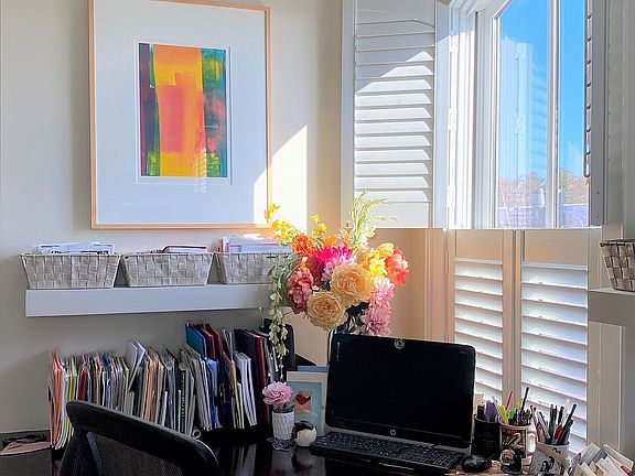 Beautiful built-in office.