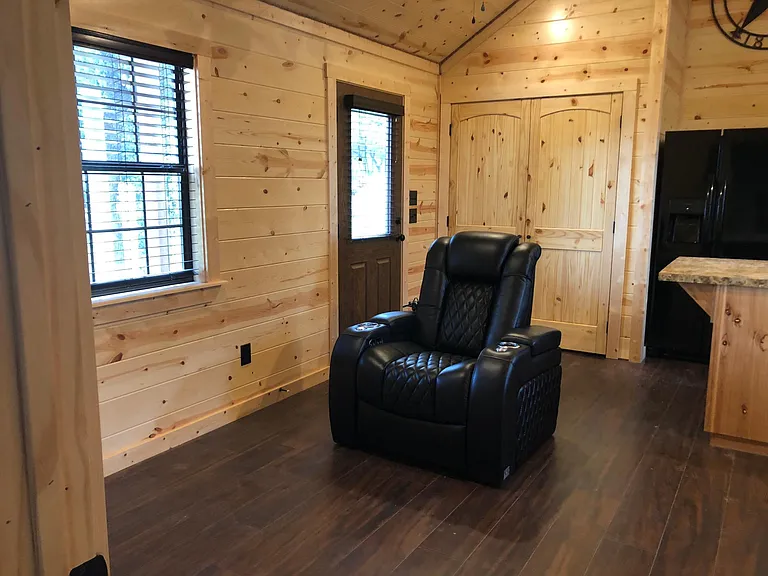 Living area with w/d closet behind doors.