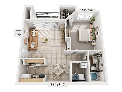 Floor plan The Bougainvillea