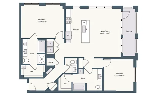 Floor plan 2C3