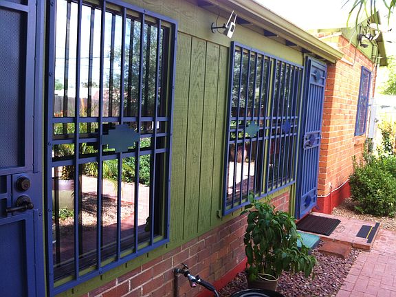 Wrought iron Security.