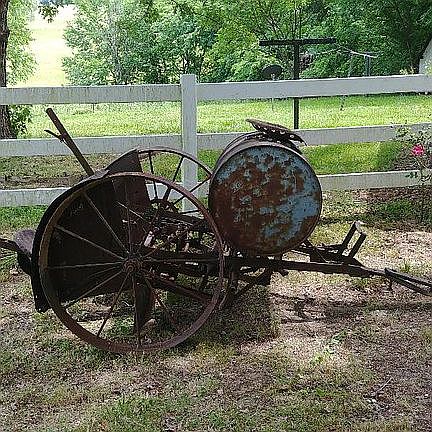 Tobacco sitter used on farm
