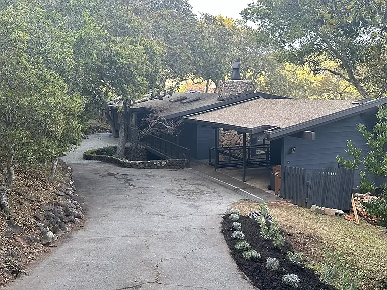 Set on large private lot.