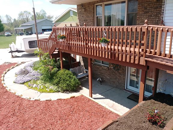 Upper view front garden area