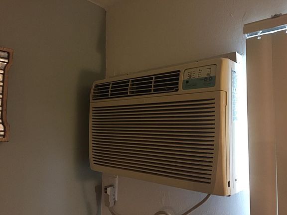 Wall AC unit in living room