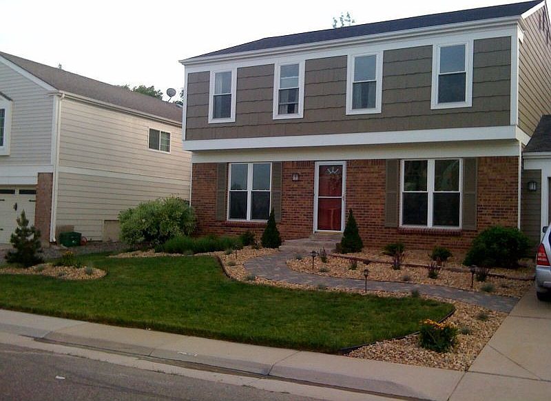 Landscaped front yard