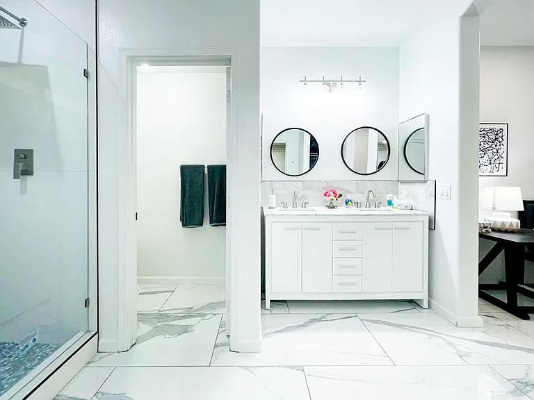 Downstair Bathroom Double Sink Vanity
