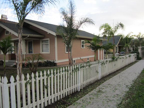 Fenced with palm trees