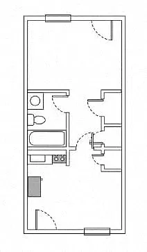 Floor plan Studio B