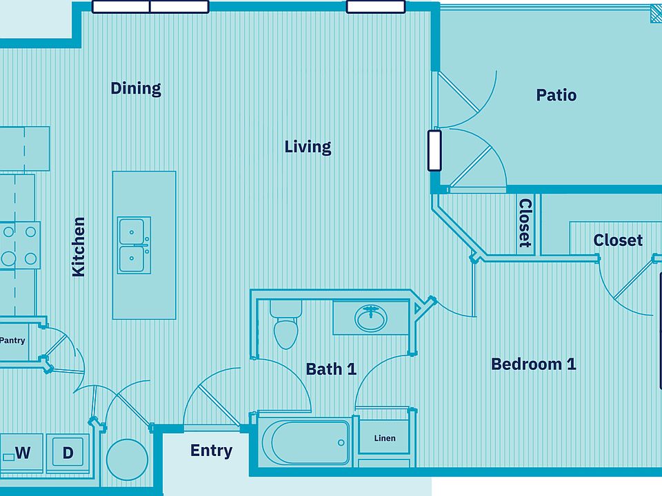 The Falcon: 1BR 1BA