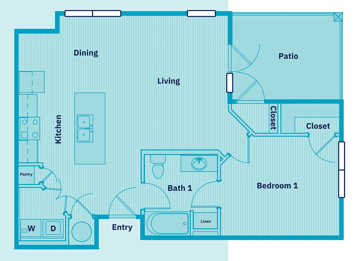 The Falcon: 1BR 1BA - The Waters At Redstone
