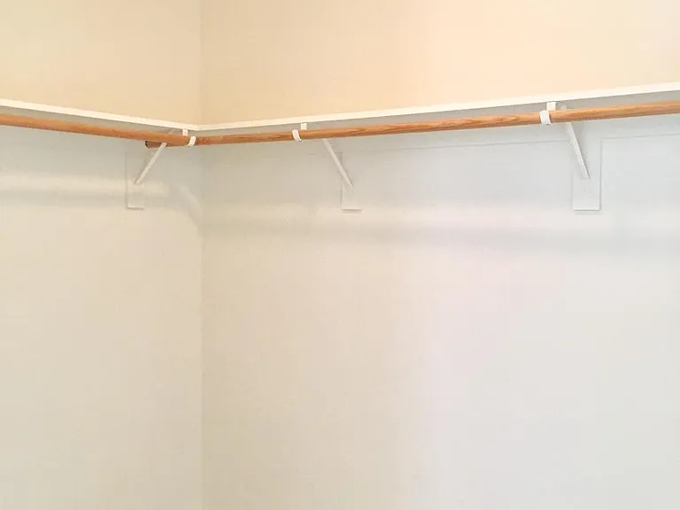 Large walk in closet in the master bedroom.