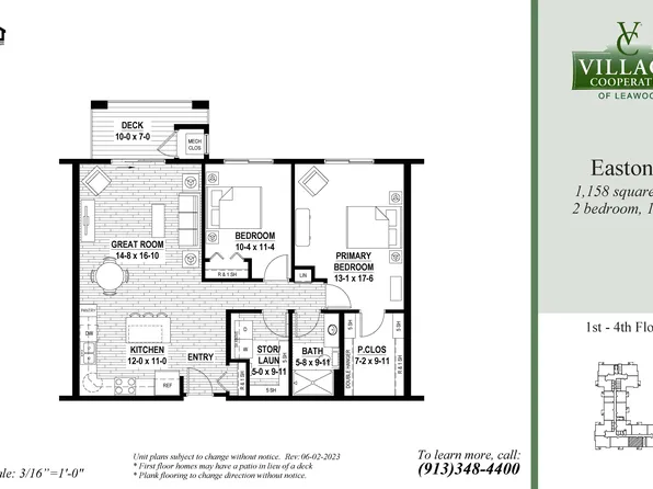 Easton Plan, Village Cooperative of Leawood (Active Adults 55+)