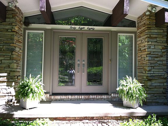 Beveled Glass Doors