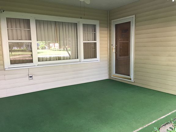 Front door and porch