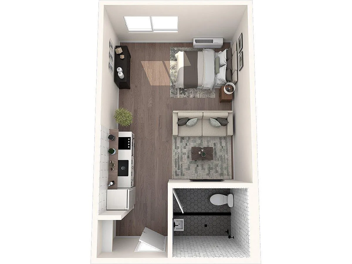 Floor plan Studio F
