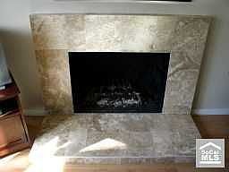 Travertine Fireplace