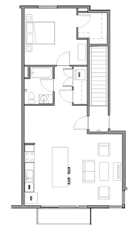 Floor plan TH-3B