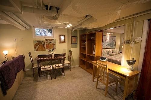 Office and dining area
