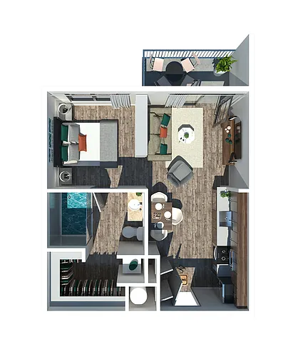 Floor plan Studio