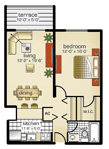 Floor plan Model C