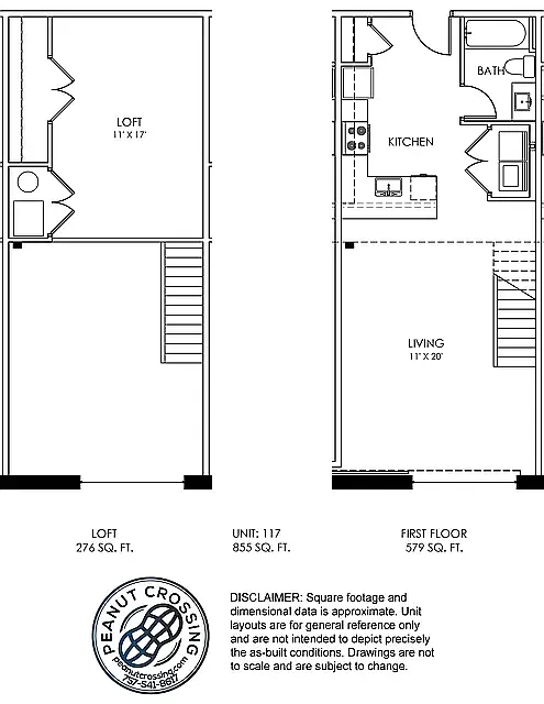 Floor plan One Bedroom 117