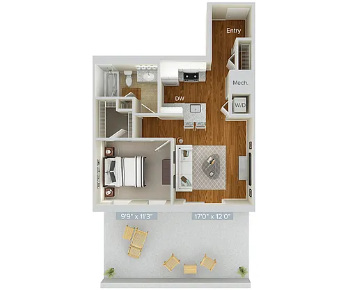 Floor plan A1-612