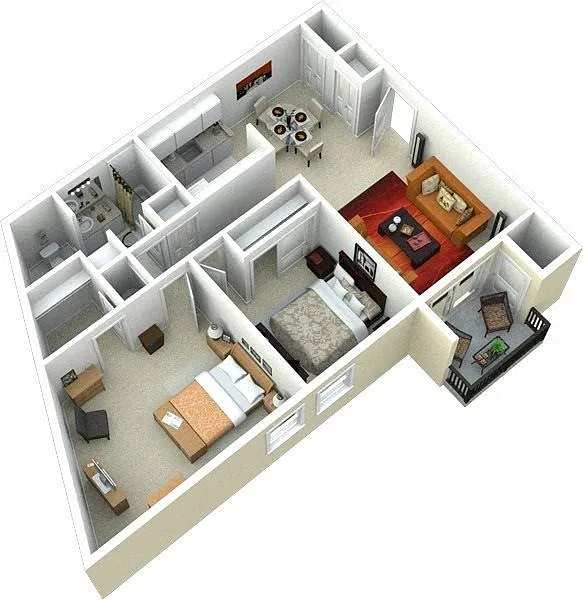 Floor plan The Amour - Renovated