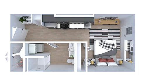 Floor plan Studio 1