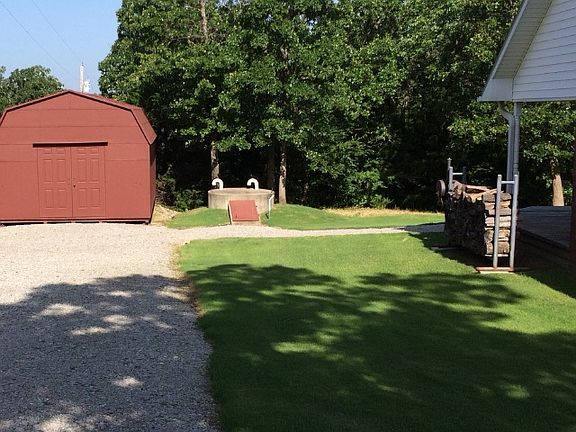 Detached shed - storm cellar