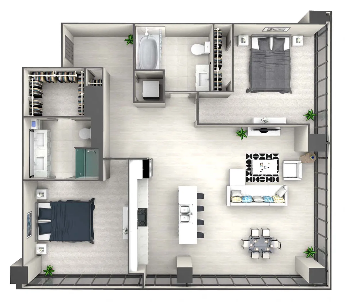 Floor plan B1