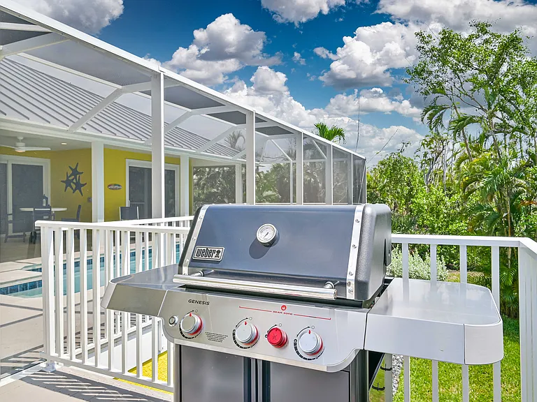 Grill on the back deck