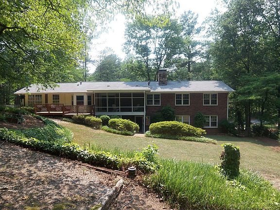 Back of house view from raised bed garden.