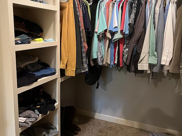 Master bedroom closet.