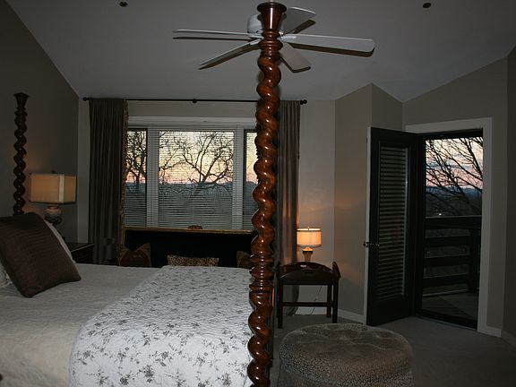 vaulted master bedroom