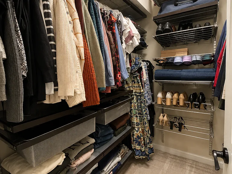 Primary walk in closet
