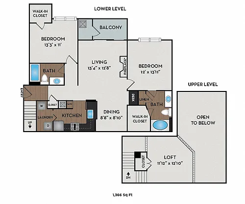 Floor plan The Wachusett Loft
