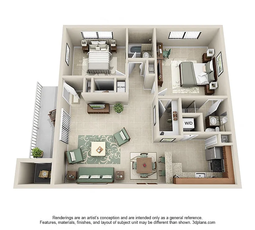 Floor plan Model B3