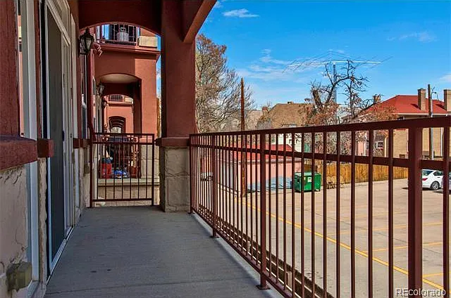 Balcony facing east