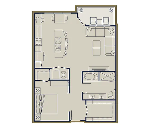 Floor plan Soft Loft - D