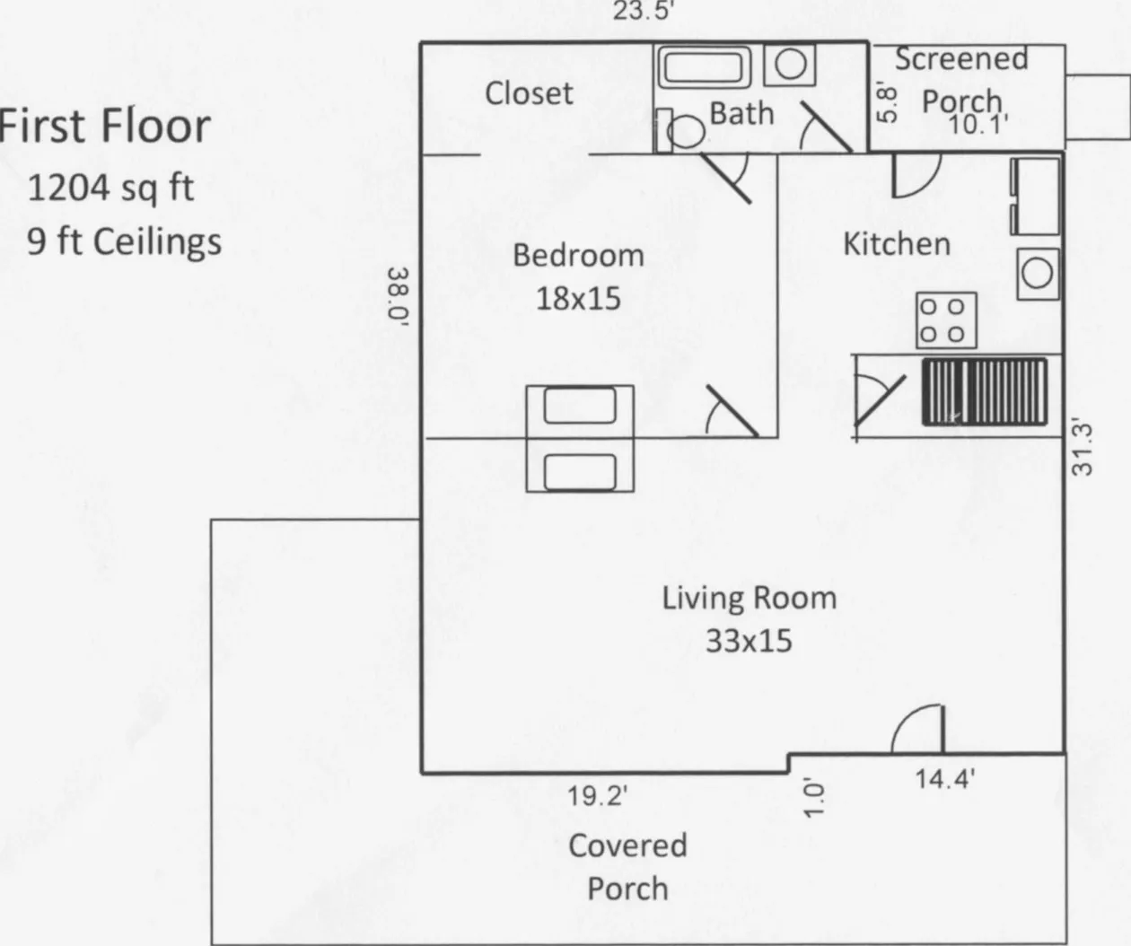 1 bed, 1200 sqft, $2,300 — Photo 3