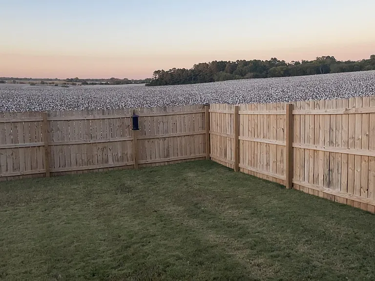 Fully fenced backyard with no back neighbors and beautiful views