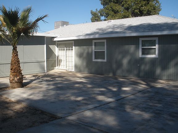 back patio with door from bedroom